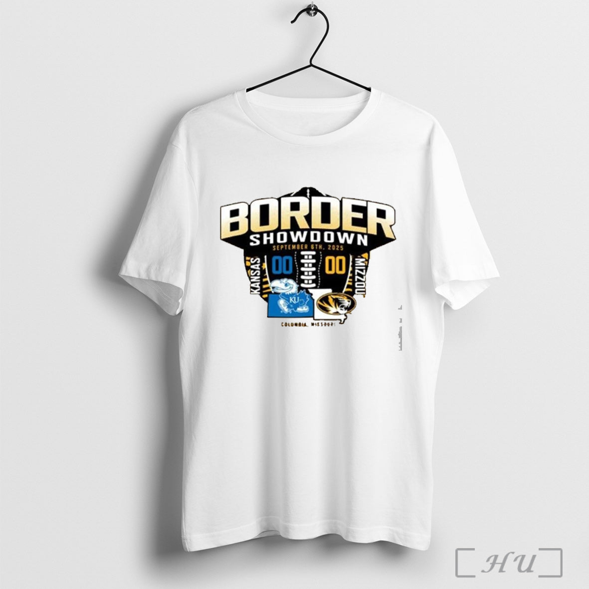 Officials Kansas Vs Mizzou Border Showdown September - Adult & Kids T-Shirts, Sweatshirts & Hoodies apparel design preview 1