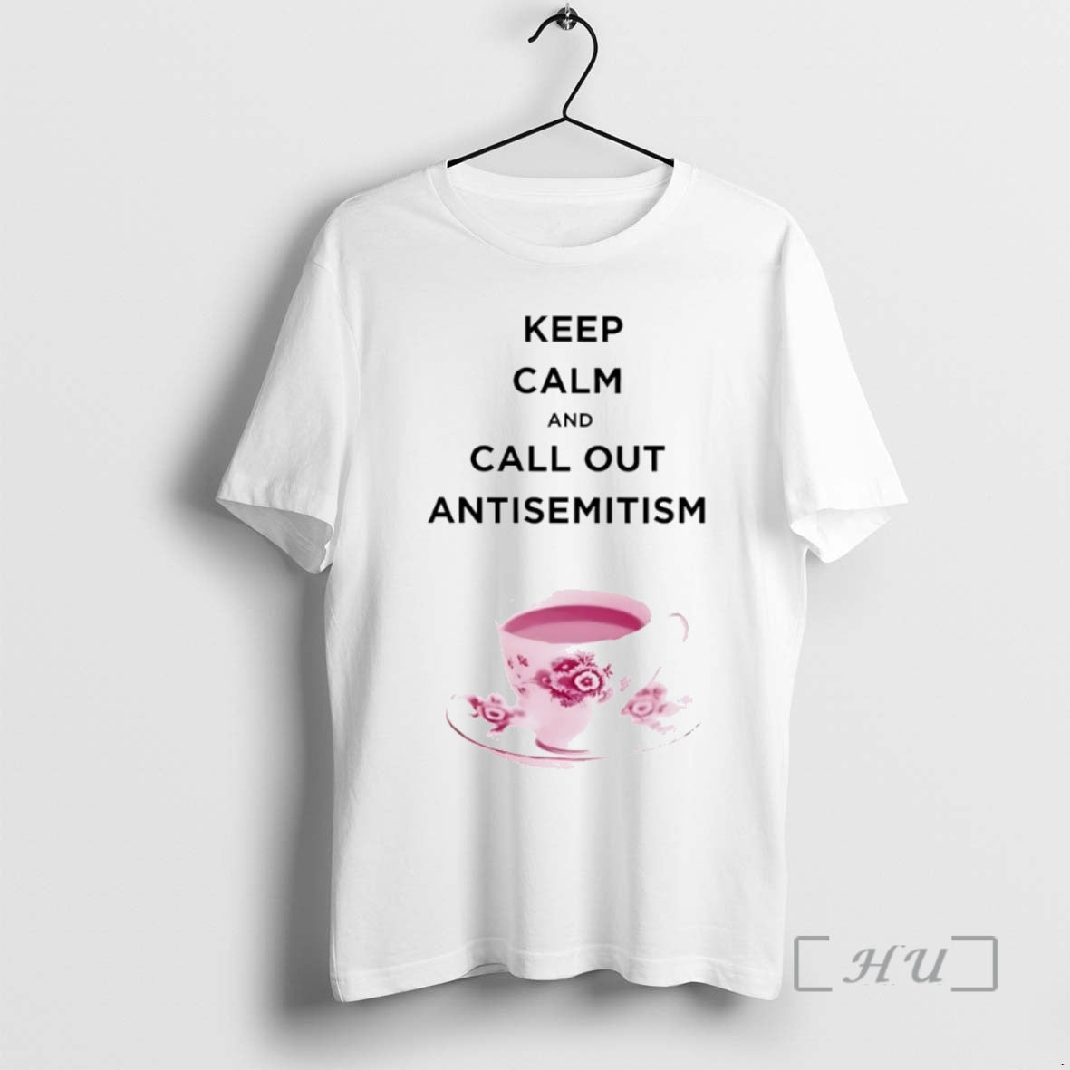 Officials Keep Calm And Call Out Antisemitism Circle - Adult & Kids T-Shirts, Sweatshirts & Hoodies apparel design preview 1
