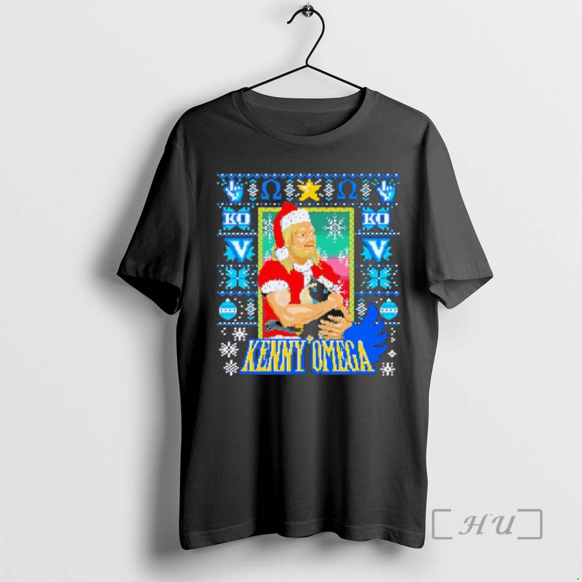 Officials Kenny Omega Purrfect Christmas - Adult & Kids T-Shirts, Sweatshirts & Hoodies apparel design preview 1