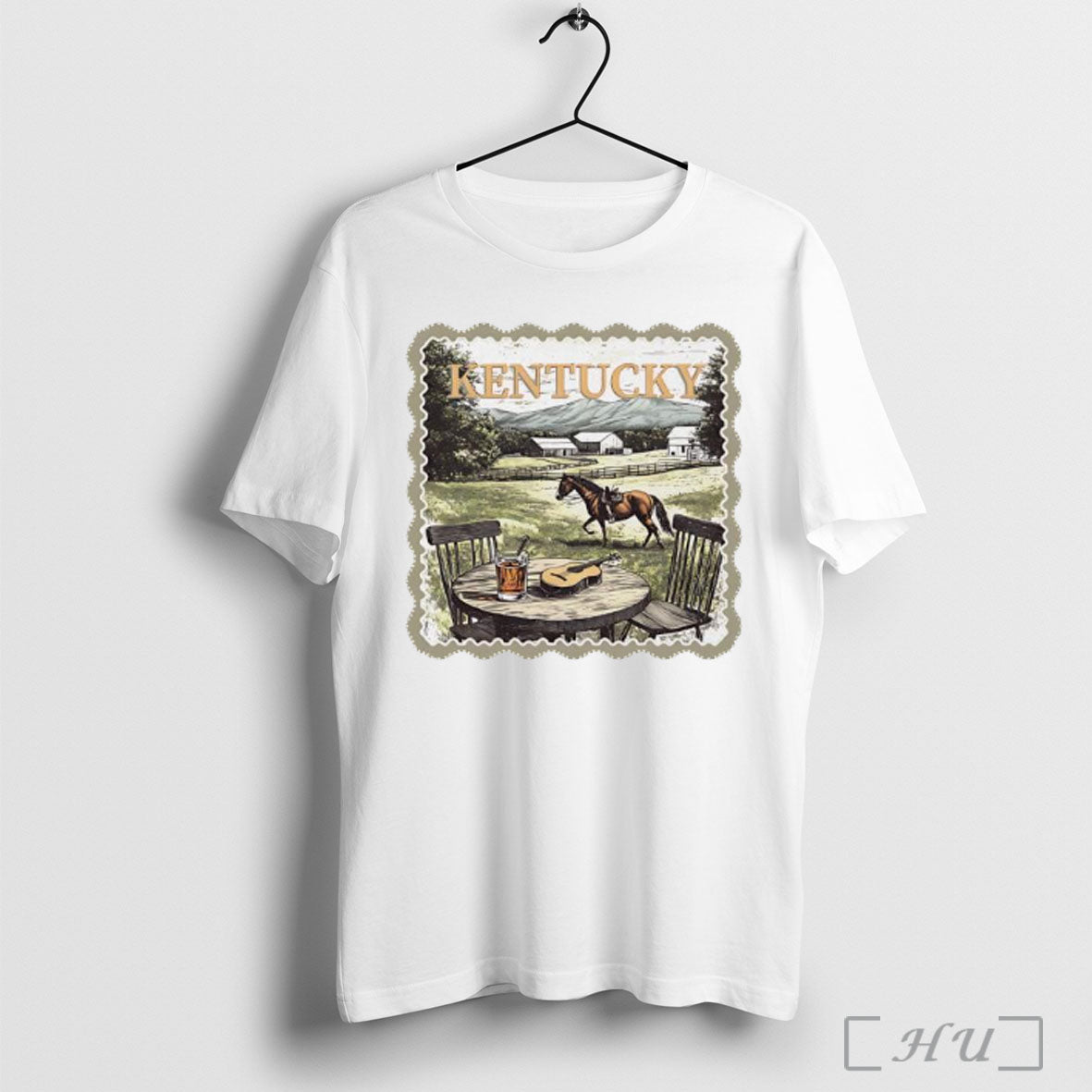 Officials Kentucky Countryside Stamp - Adult & Kids T-Shirts, Sweatshirts & Hoodies apparel design preview 1