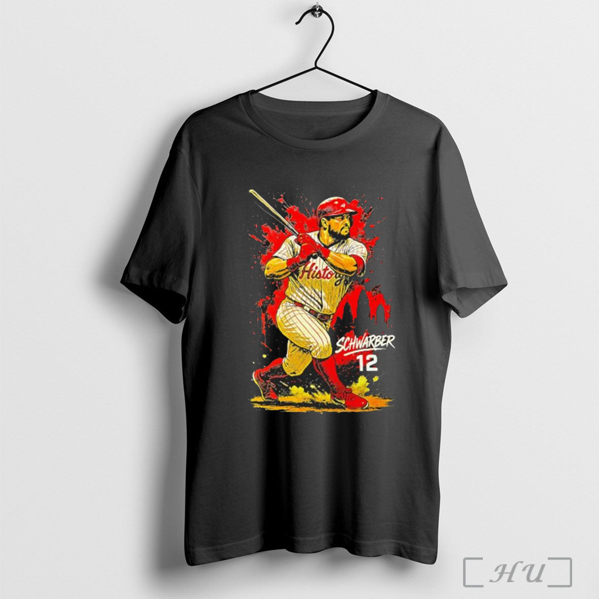 Officials Kyle Schwarber 12 Player Baseball Art - Adult & Kids T-Shirts, Sweatshirts & Hoodies apparel design preview 1
