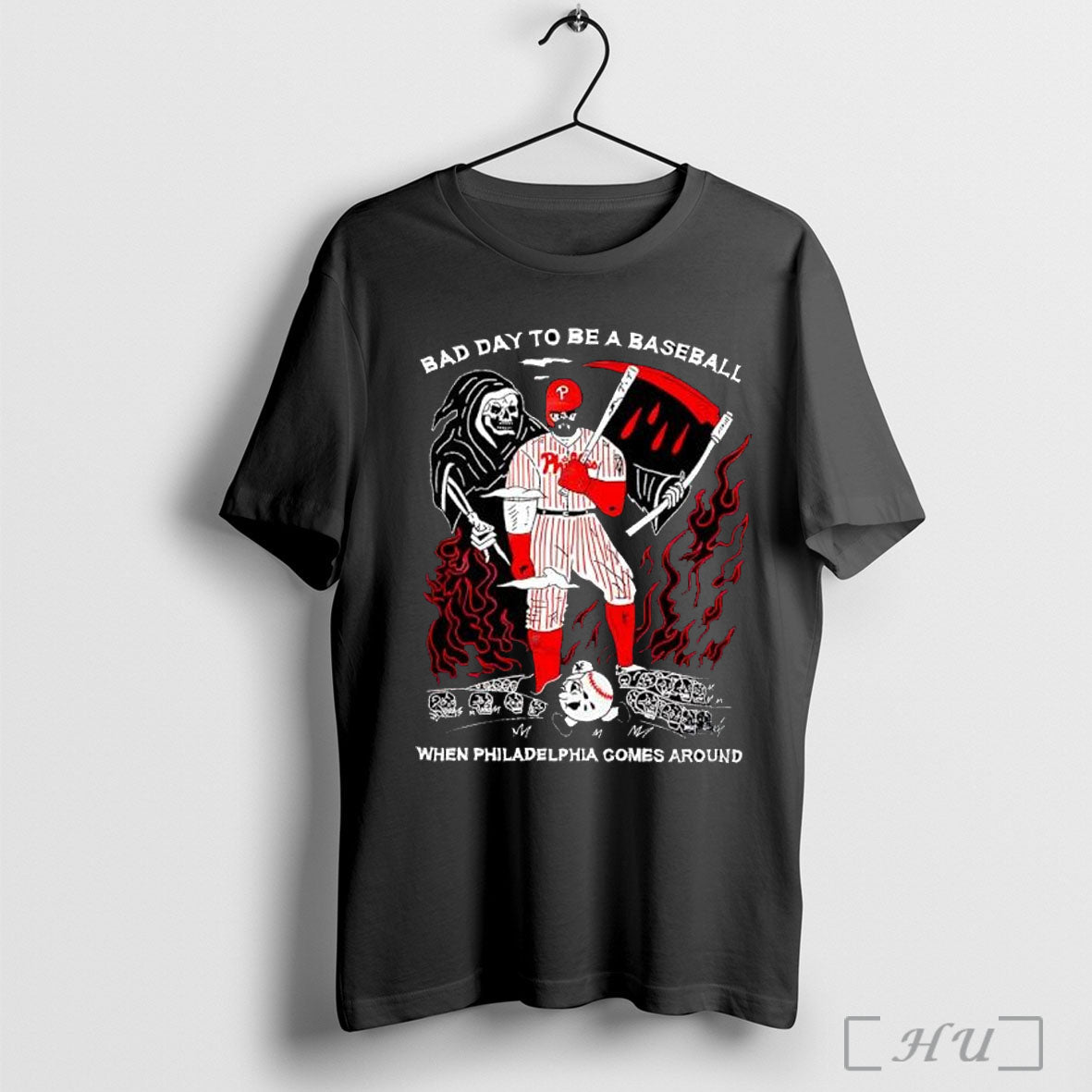 Officials Kyle Schwarber Bad Day To Be A Baseball - Adult & Kids T-Shirts, Sweatshirts & Hoodies apparel design preview 1