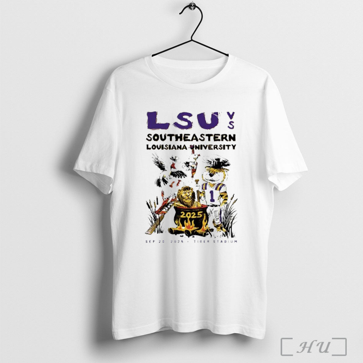 Officials Lsu Tiger Vs Southeastern Louisiana Lions - Adult & Kids T-Shirts, Sweatshirts & Hoodies apparel design preview 1