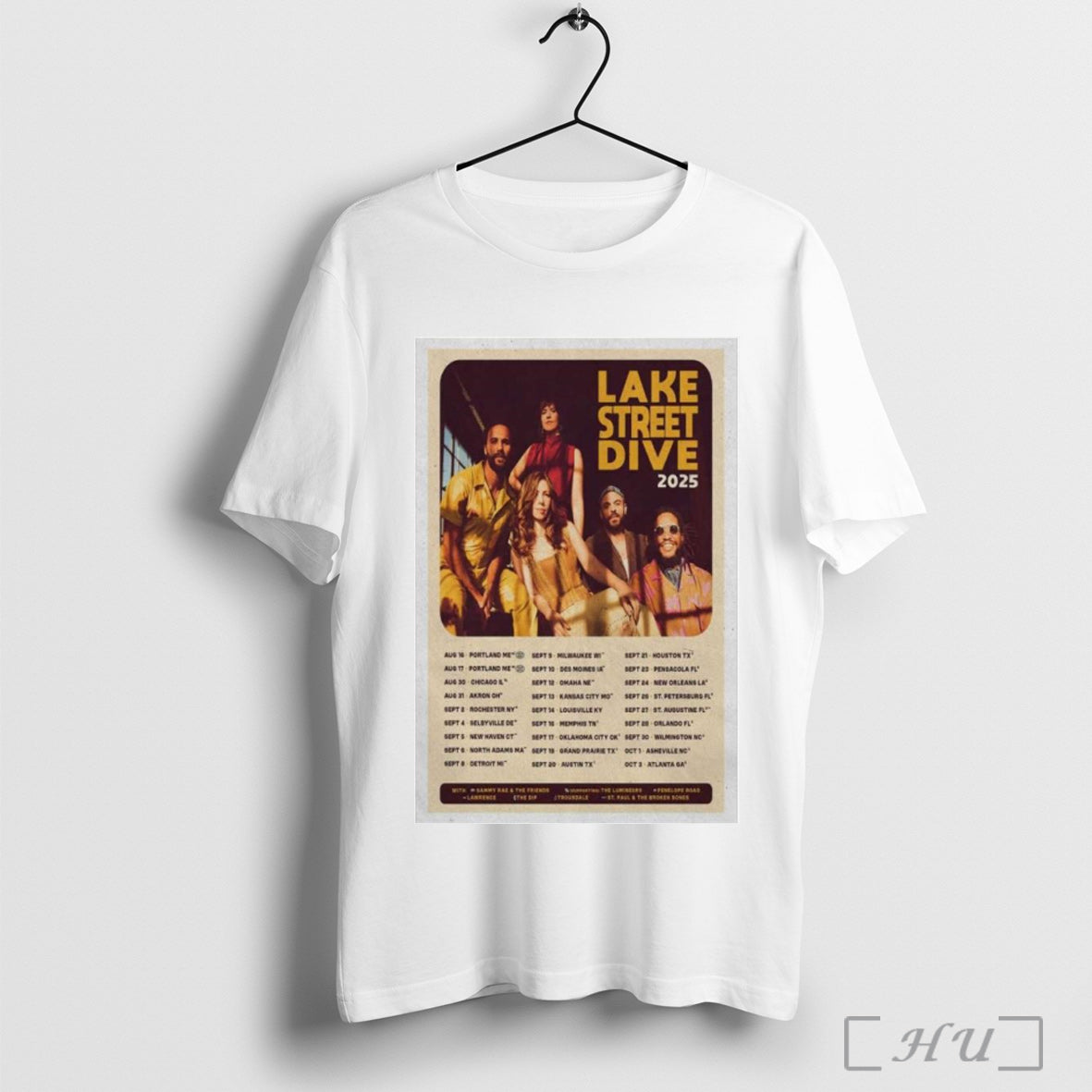 Officials Lake Street Dive Tour Aug Sept 2025 - Adult & Kids T-Shirts, Sweatshirts & Hoodies apparel design preview 1