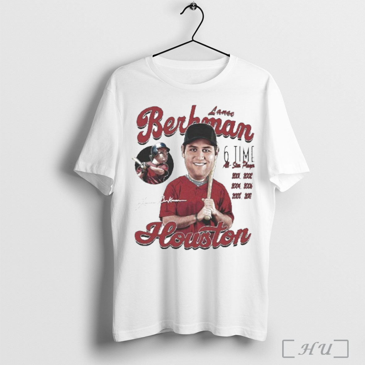 Officials Lance Berkman Houston Astros Comic 6 Time - Adult & Kids T-Shirts, Sweatshirts & Hoodies apparel design preview 1