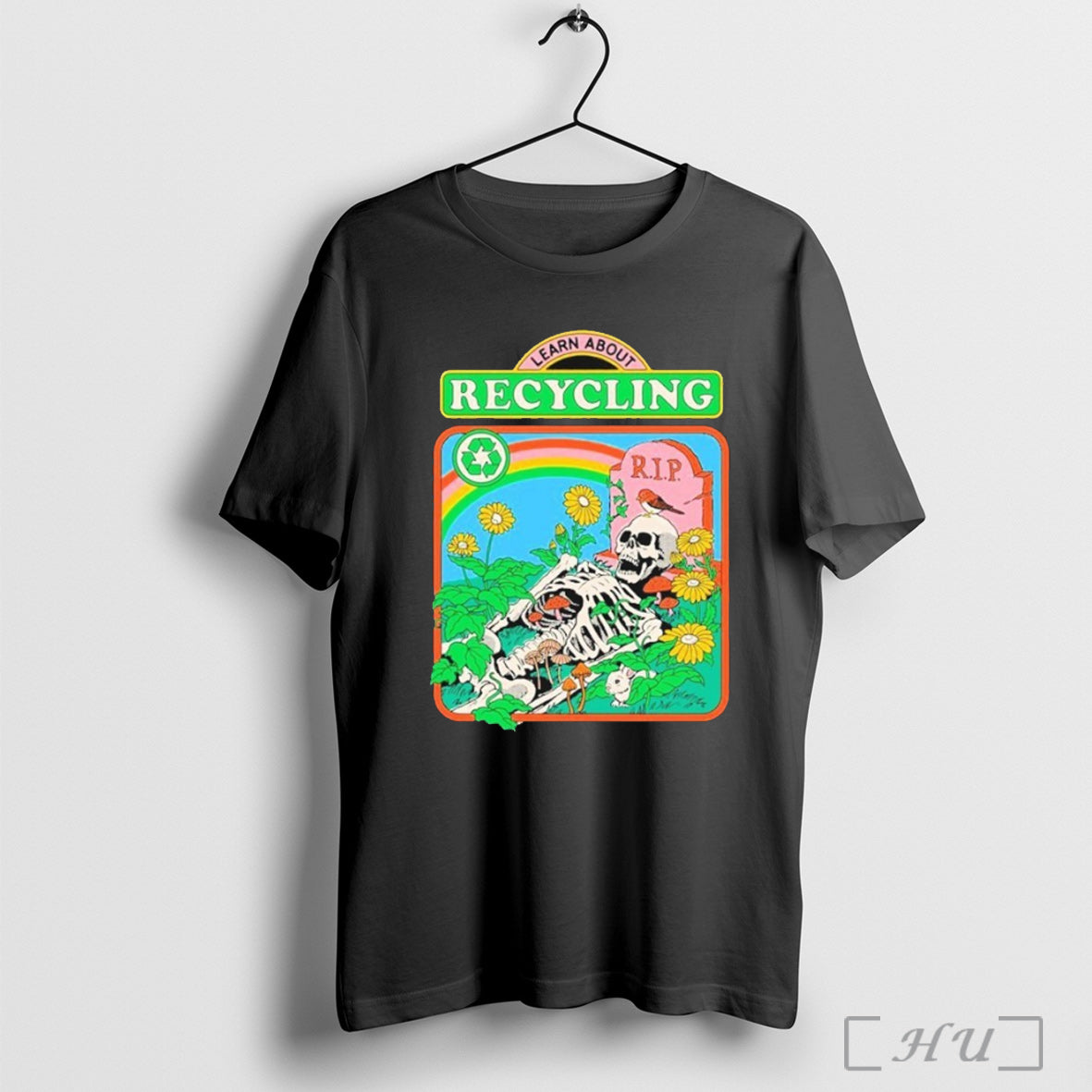 Officials Learn About Recycling Rip Skeleton - Adult & Kids T-Shirts, Sweatshirts & Hoodies apparel design preview 1