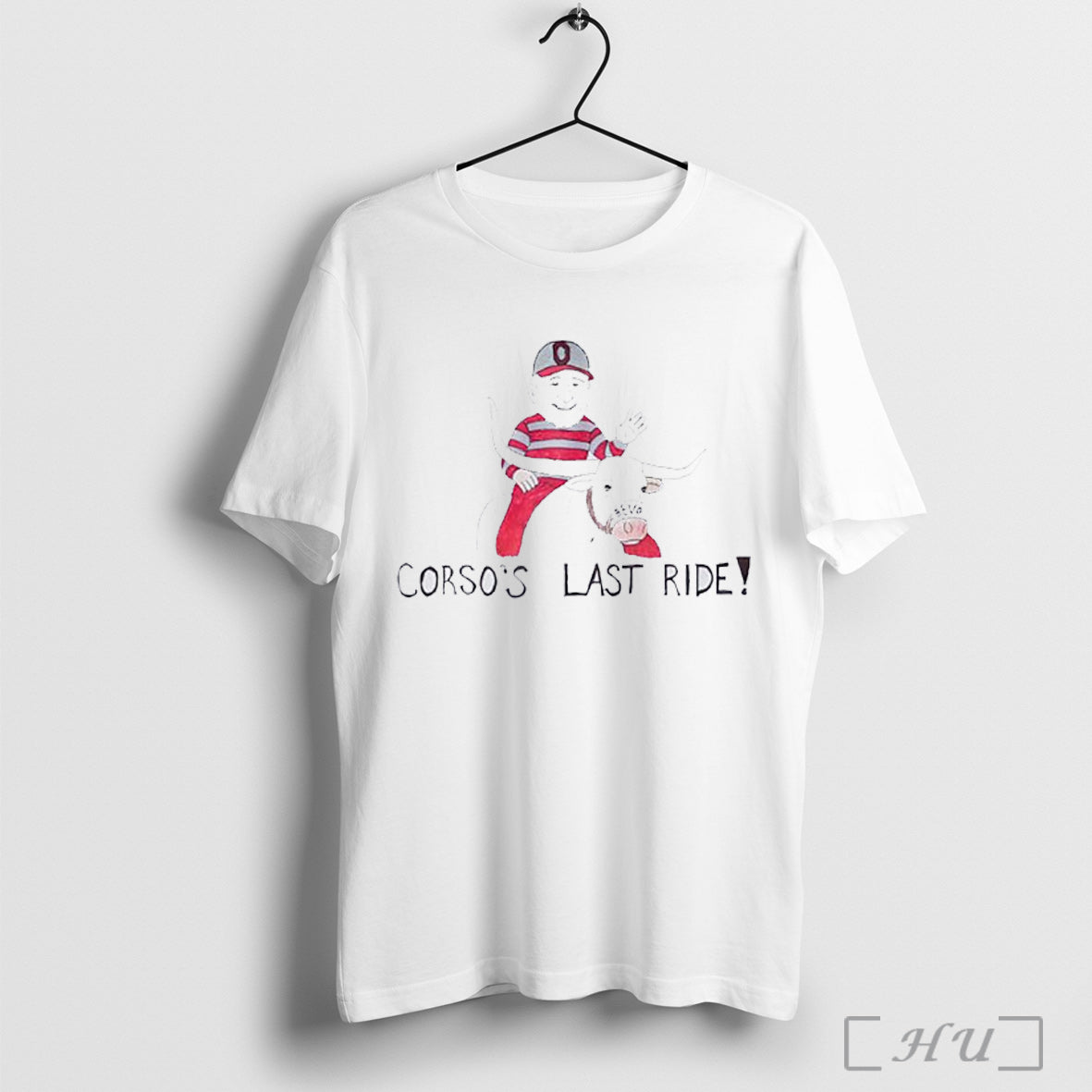 Officials Lee Corso Osu Corsos Last Ride Bevo - Adult & Kids T-Shirts, Sweatshirts & Hoodies apparel design preview 1