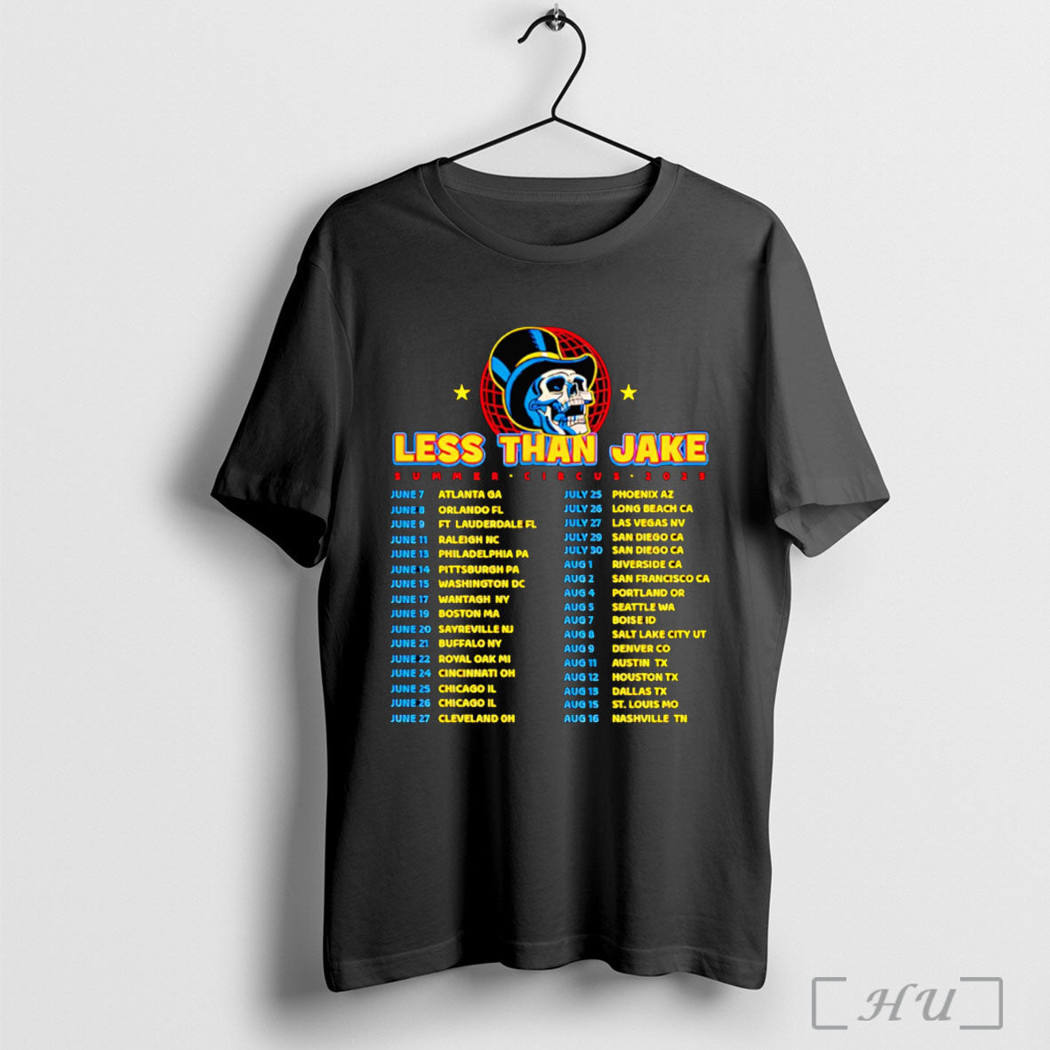 Officials Less Than Jake Summer Circus 2025 Tour - Adult & Kids T-Shirts, Sweatshirts & Hoodies apparel design preview 1