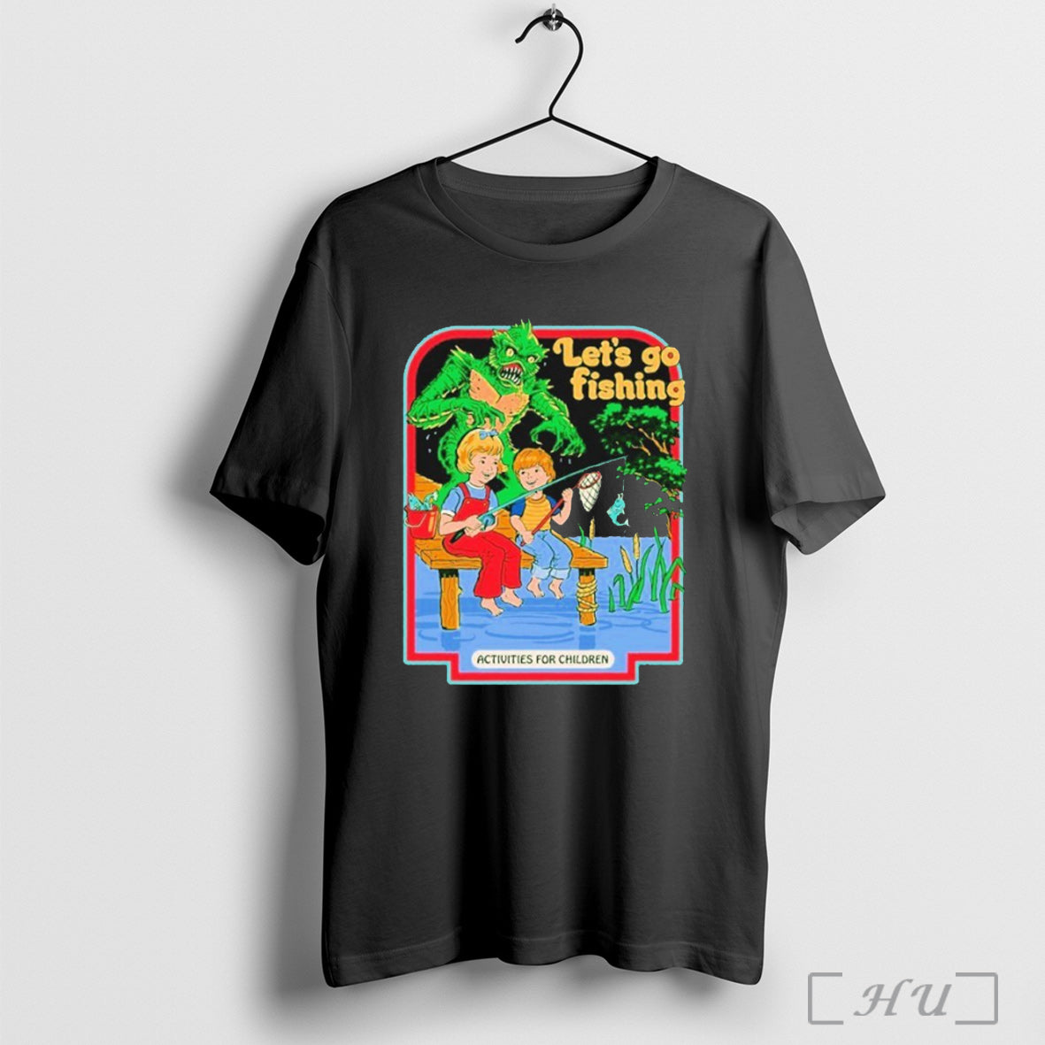 Officials Lets Go Fishing Activities For Children - Adult & Kids T-Shirts, Sweatshirts & Hoodies apparel design preview 1