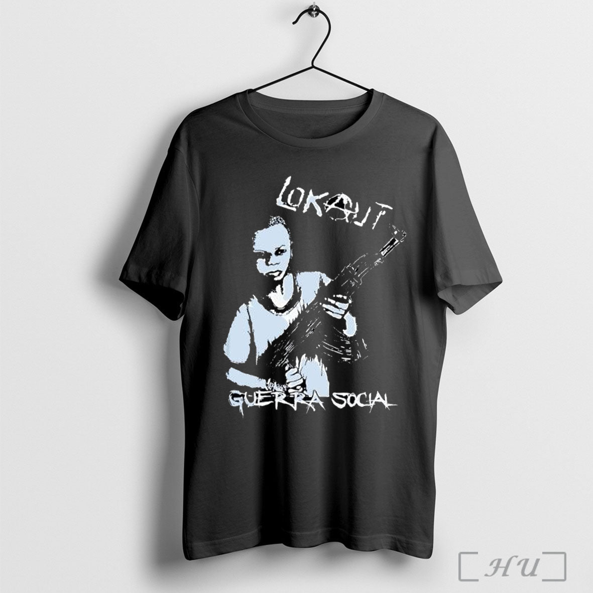 Officials Lokaut Guerra Social Child Ak 47 - Adult & Kids T-Shirts, Sweatshirts & Hoodies apparel design preview 1
