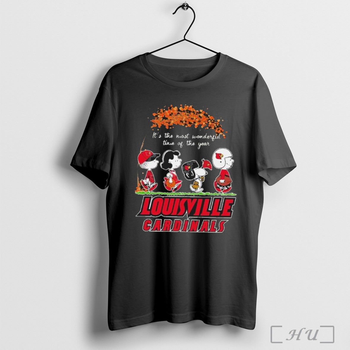 Officials Louisville Cardinals And Peanuts Character - Adult & Kids T-Shirts, Sweatshirts & Hoodies apparel design preview 1
