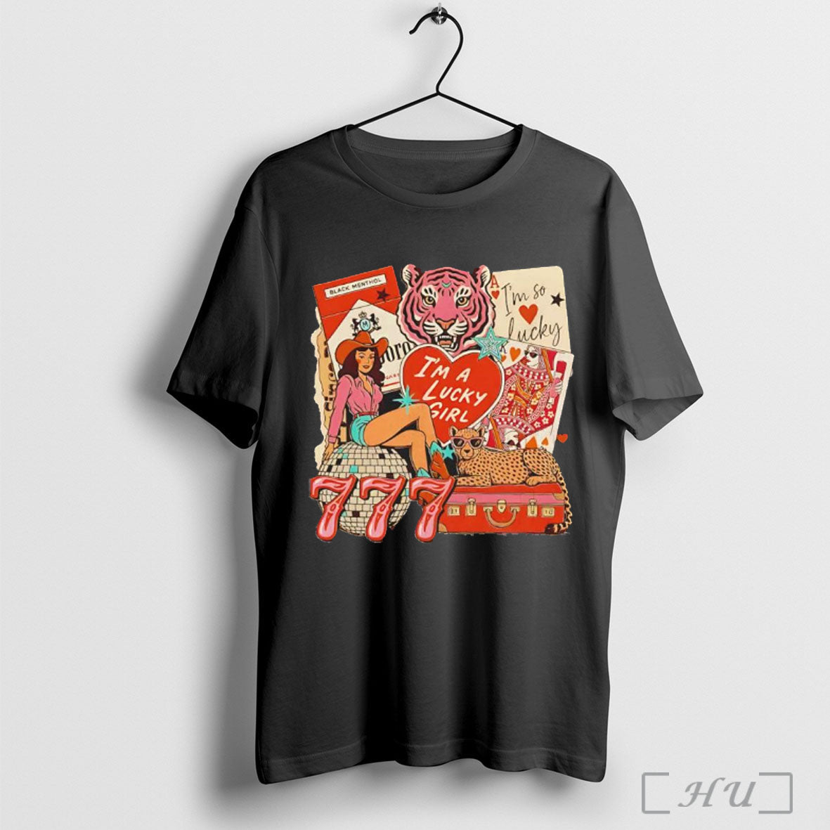 Officials Lucky Western Collage Im A Girl Graphic - Adult & Kids T-Shirts, Sweatshirts & Hoodies apparel design preview 1