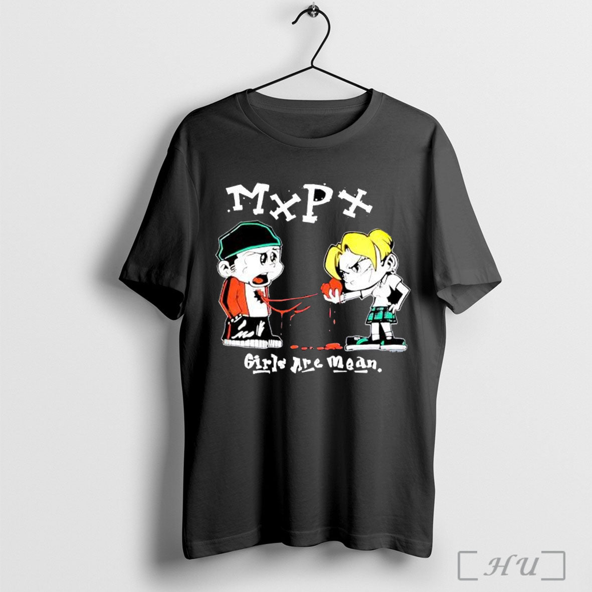 Officials Mxpx Girls Are Mean Cartoon - Adult & Kids T-Shirts, Sweatshirts & Hoodies apparel design preview 1