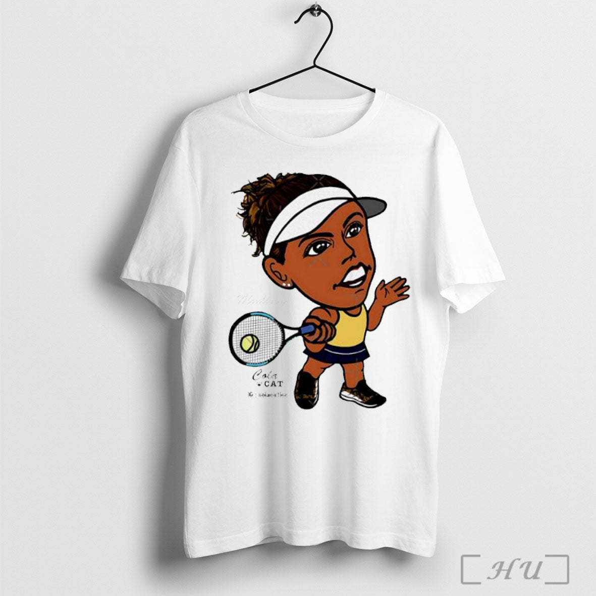 Officials Madison Keys Tennis Player Big Head Graphic - Adult & Kids T-Shirts, Sweatshirts & Hoodies apparel design preview 1