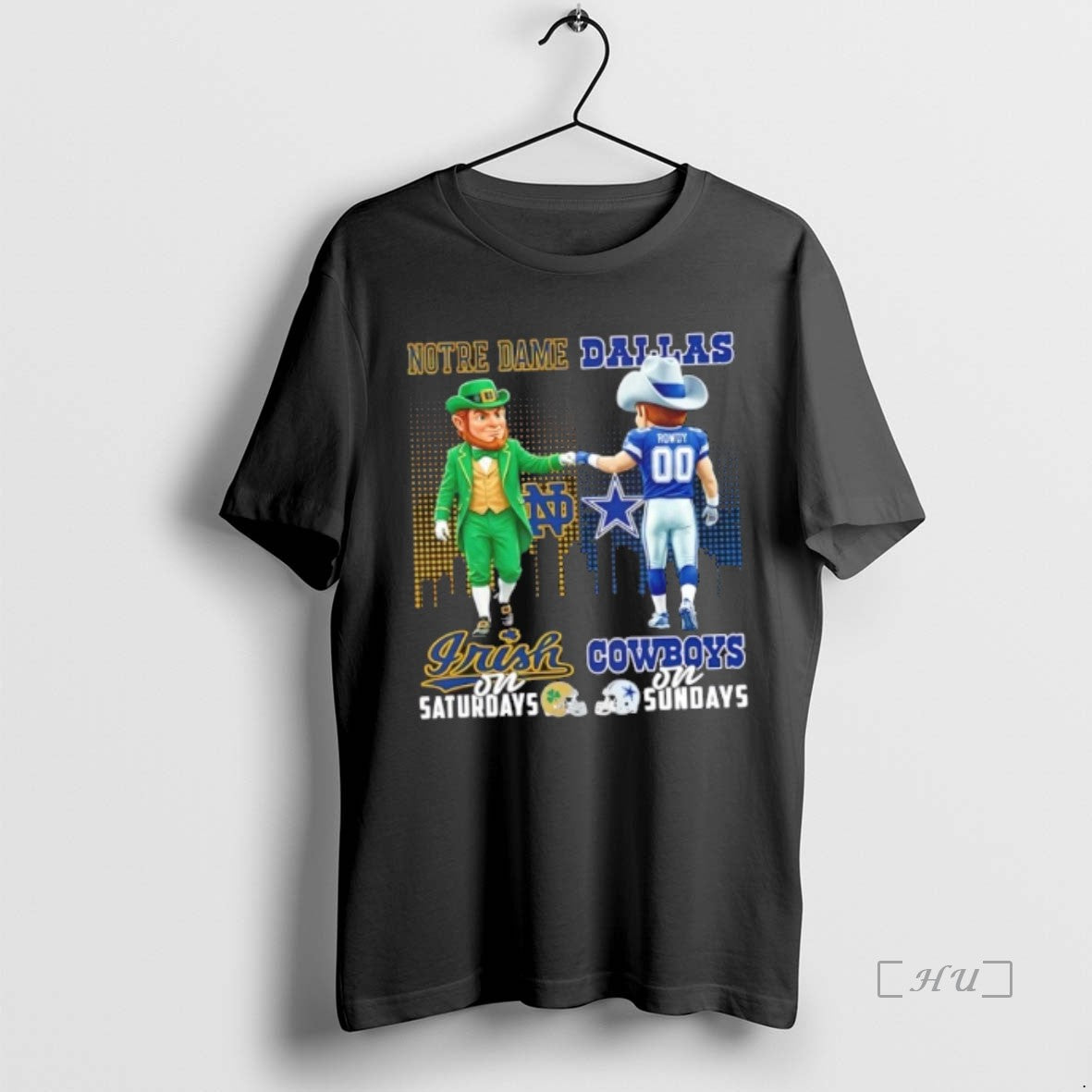 Officials Mascots Notre Dame Fighting Irish On - Adult & Kids T-Shirts, Sweatshirts & Hoodies apparel design preview 1
