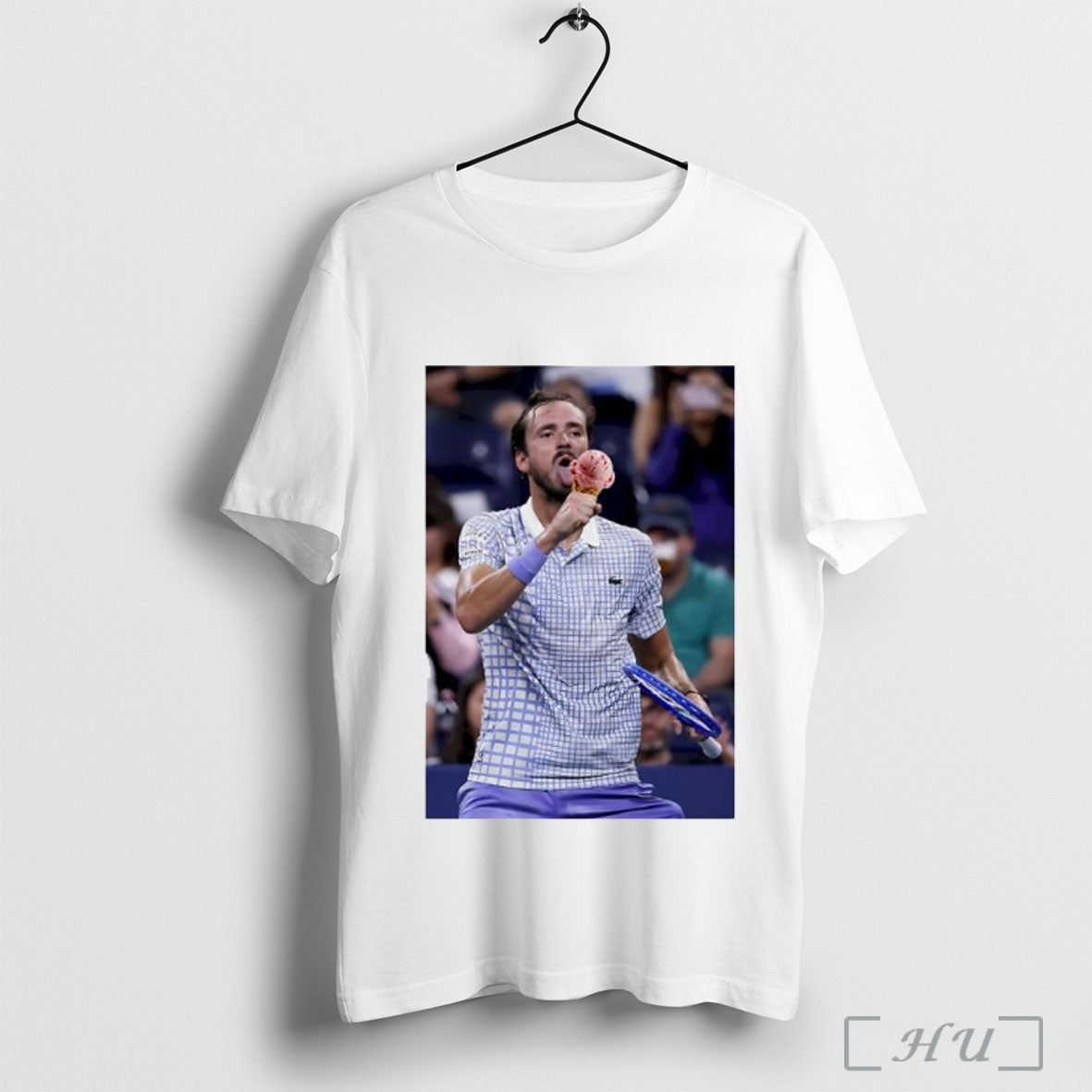Officials Medvedev Lick Icecream On Field Us Open - Adult & Kids T-Shirts, Sweatshirts & Hoodies apparel design preview 1