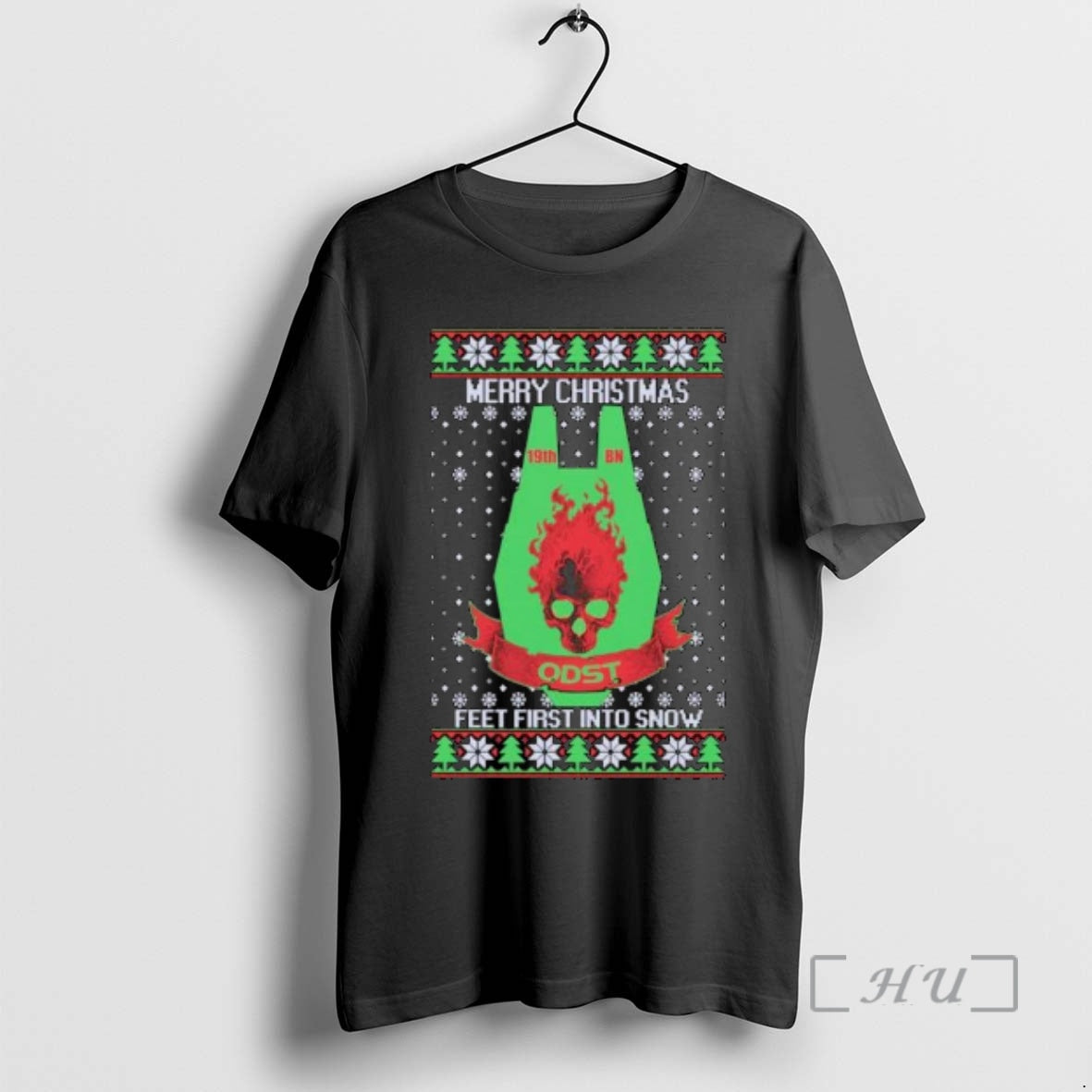 Officials Merry Xmas Feet First Into Snow Ugly - Adult & Kids T-Shirts, Sweatshirts & Hoodies apparel design preview 1
