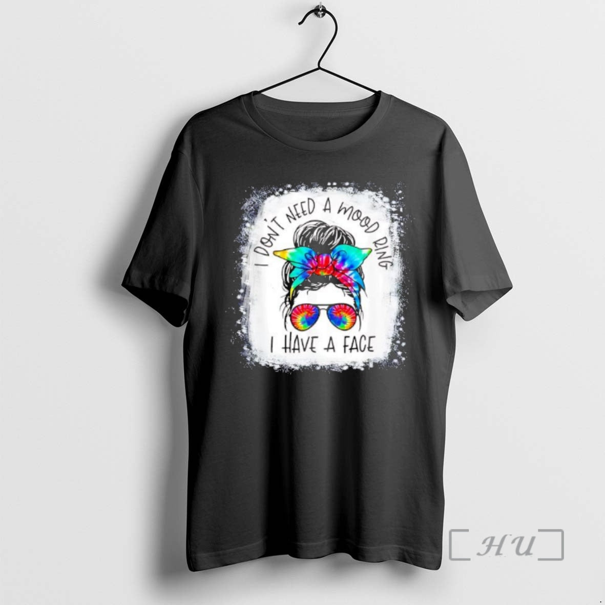 Officials Messy Bun I Dont Need A Mood Ring Have Face - Adult & Kids T-Shirts, Sweatshirts & Hoodies apparel design preview 1