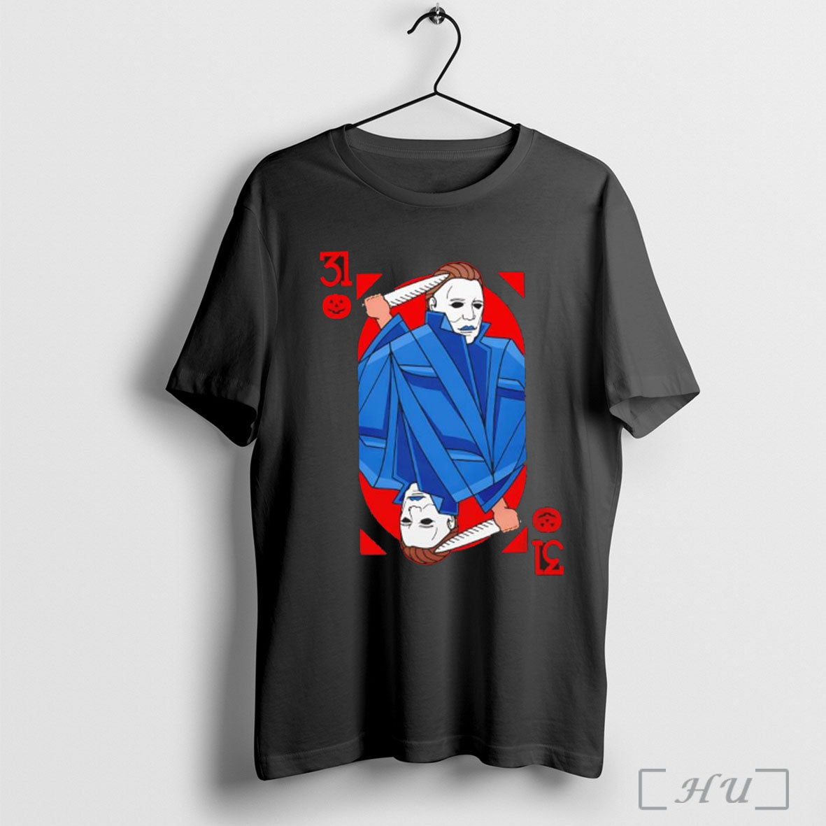 Officials Michael Myers 31 Halloween Character Card - Adult & Kids T-Shirts, Sweatshirts & Hoodies apparel design preview 1