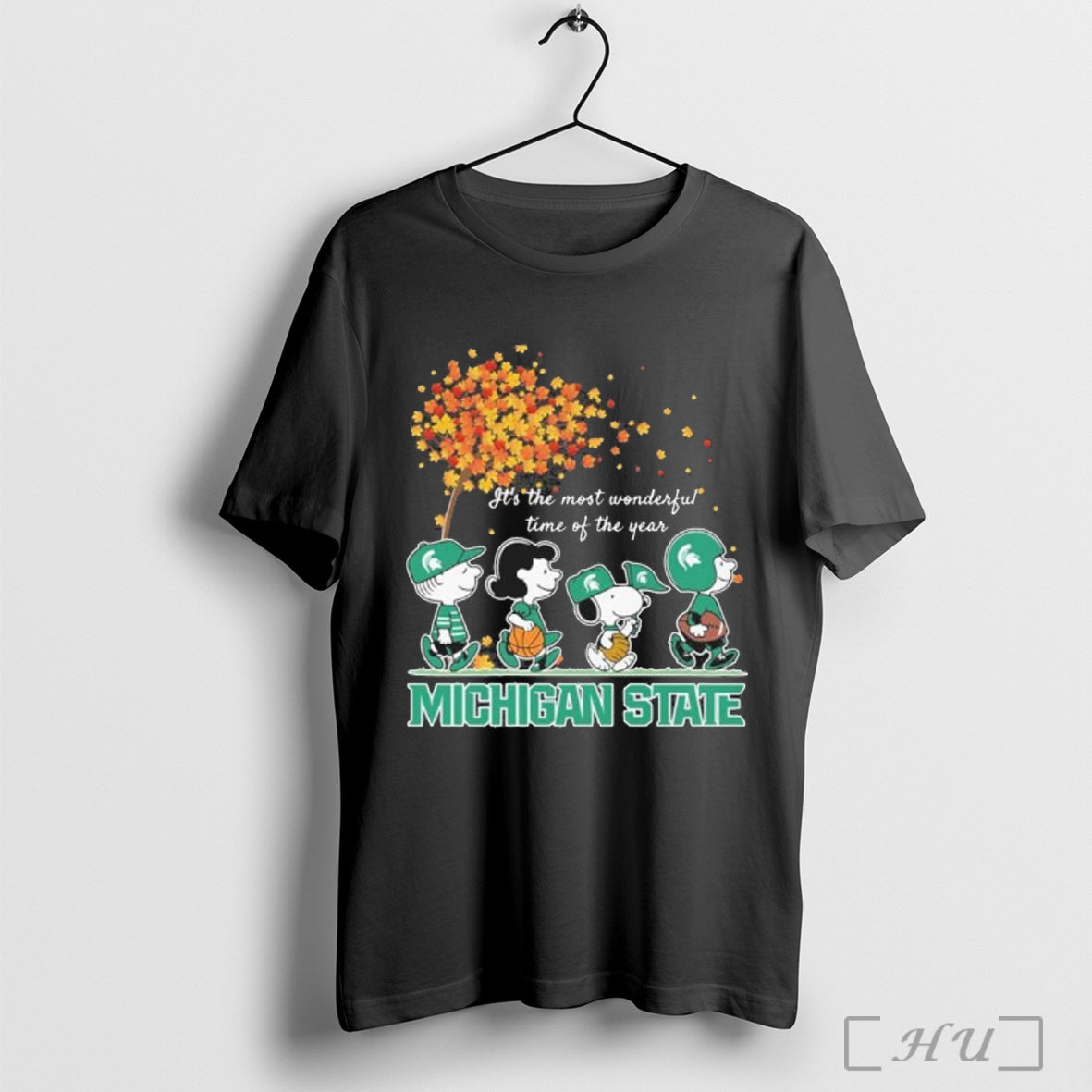 Officials Michigan State Spartans And Peanuts - Adult & Kids T-Shirts, Sweatshirts & Hoodies apparel design preview 1