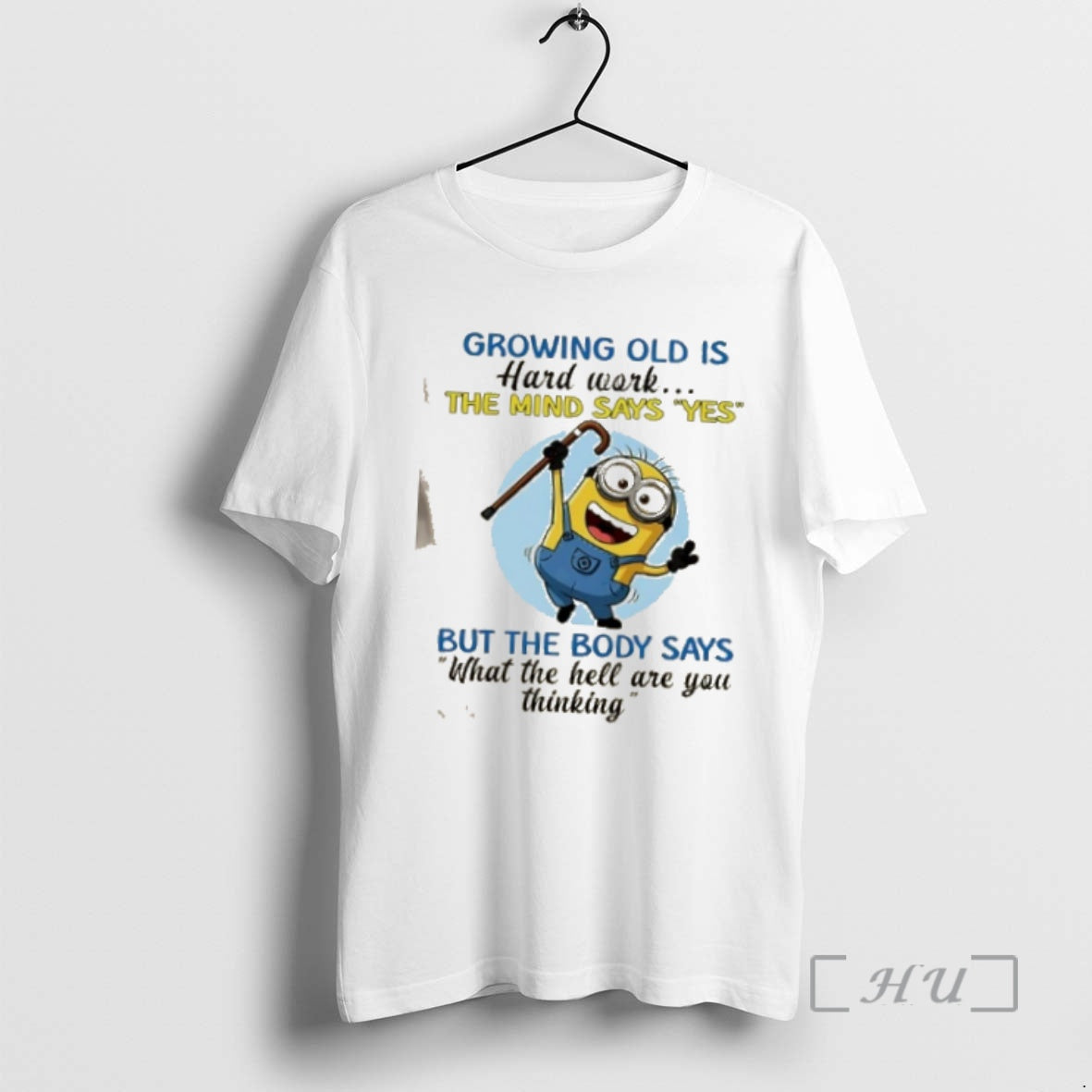 Officials Minions Growing Old Is Hard Work The Mind - Adult & Kids T-Shirts, Sweatshirts & Hoodies apparel design preview 1