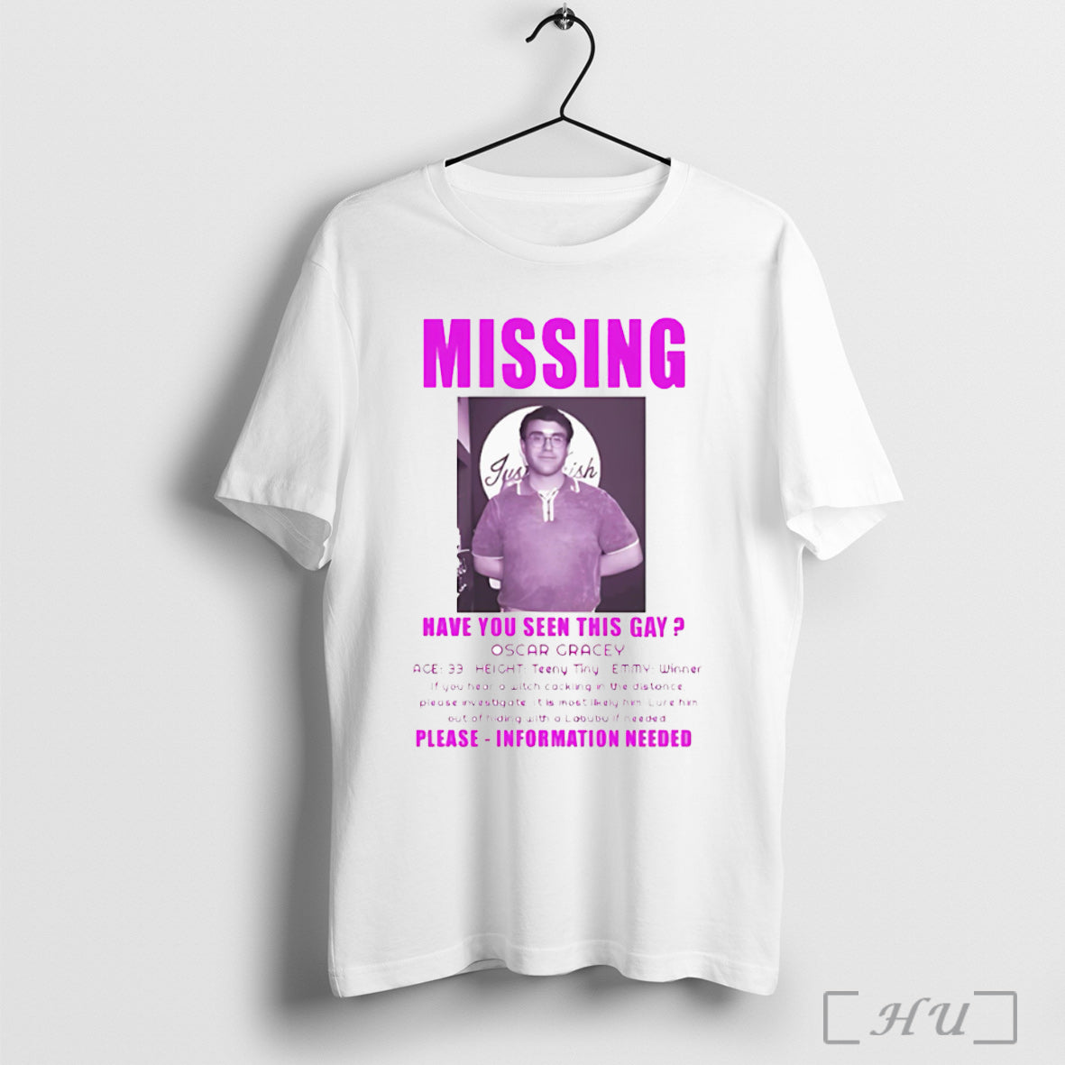 Officials Missing Have You Seen This Gay Oscar Gracey - Adult & Kids T-Shirts, Sweatshirts & Hoodies apparel design preview 1