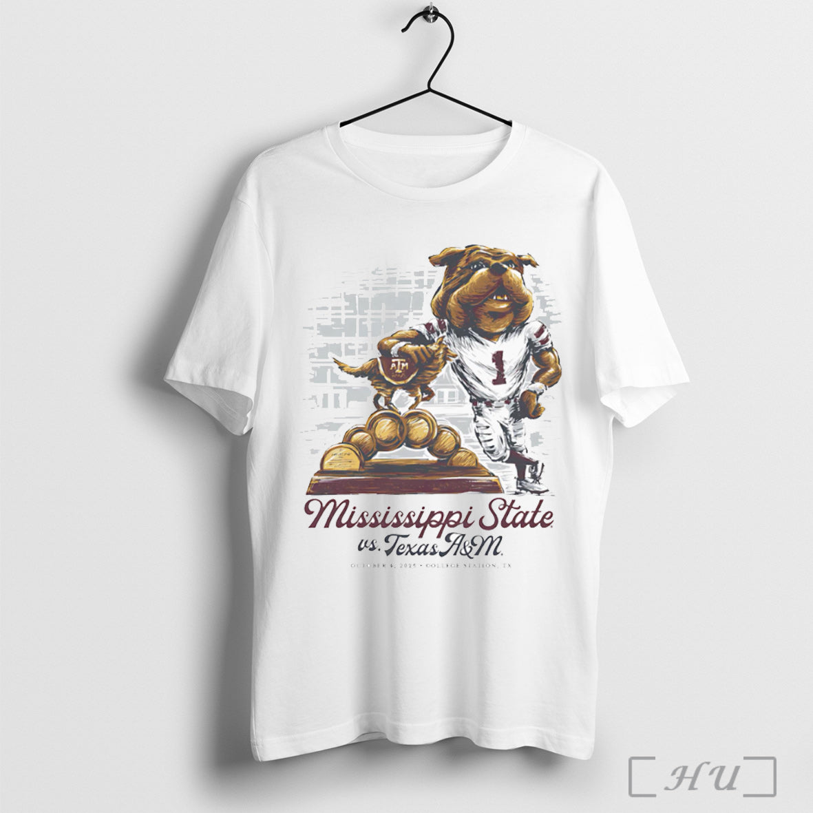 Officials Mississippi State Vs Texas Am Game Day 2025 - Adult & Kids T-Shirts, Sweatshirts & Hoodies apparel design preview 1