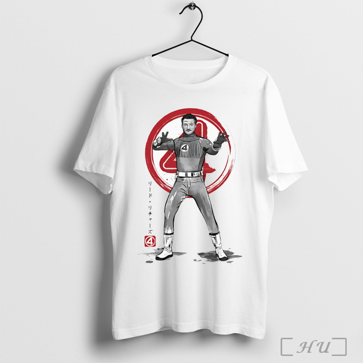 Officials Mister Fantastic Sumi E Japanese - Adult & Kids T-Shirts, Sweatshirts & Hoodies apparel design preview 1