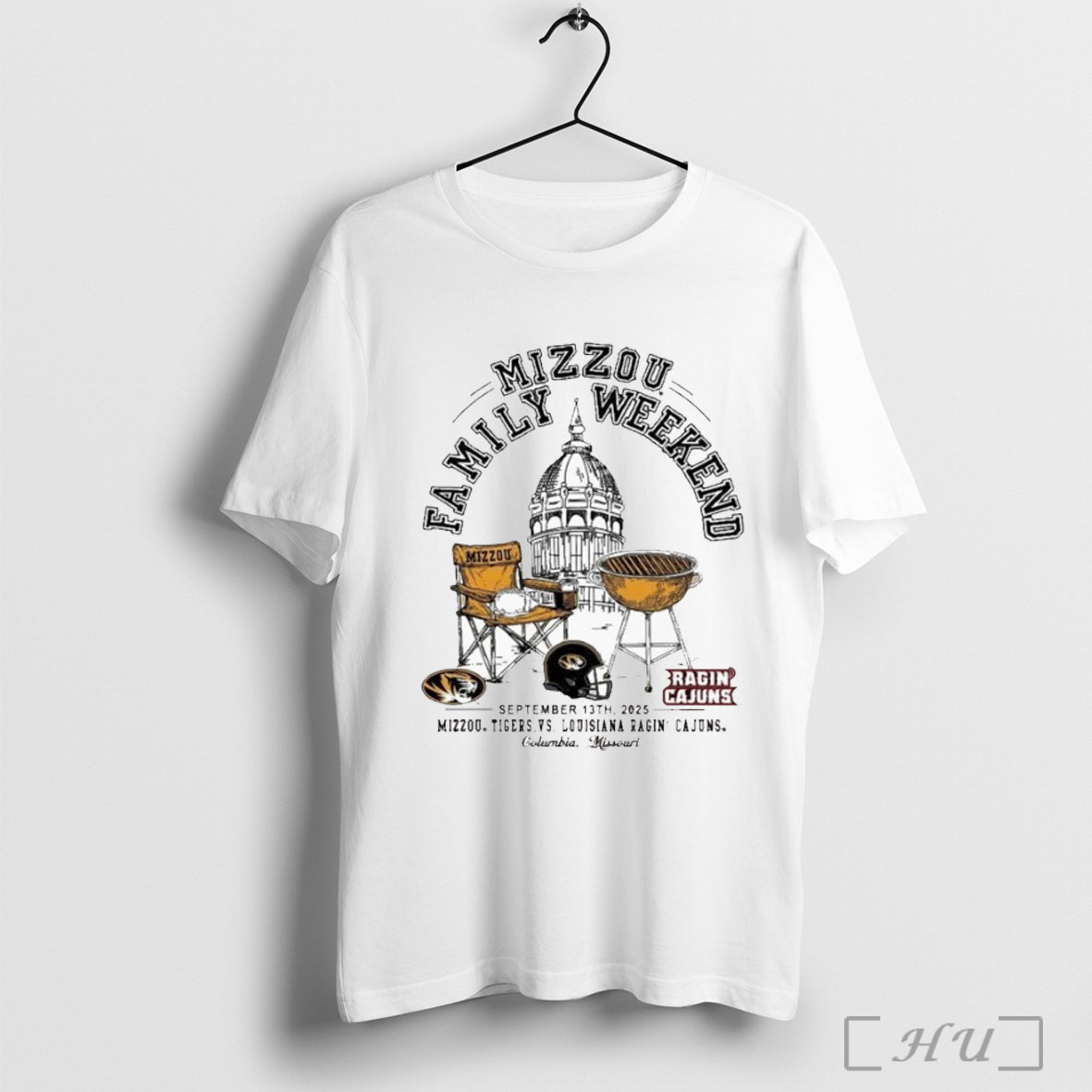 Officials Mizzou Tigers Vs Louisiana Ragin Cajuns - Adult & Kids T-Shirts, Sweatshirts & Hoodies apparel design preview 1