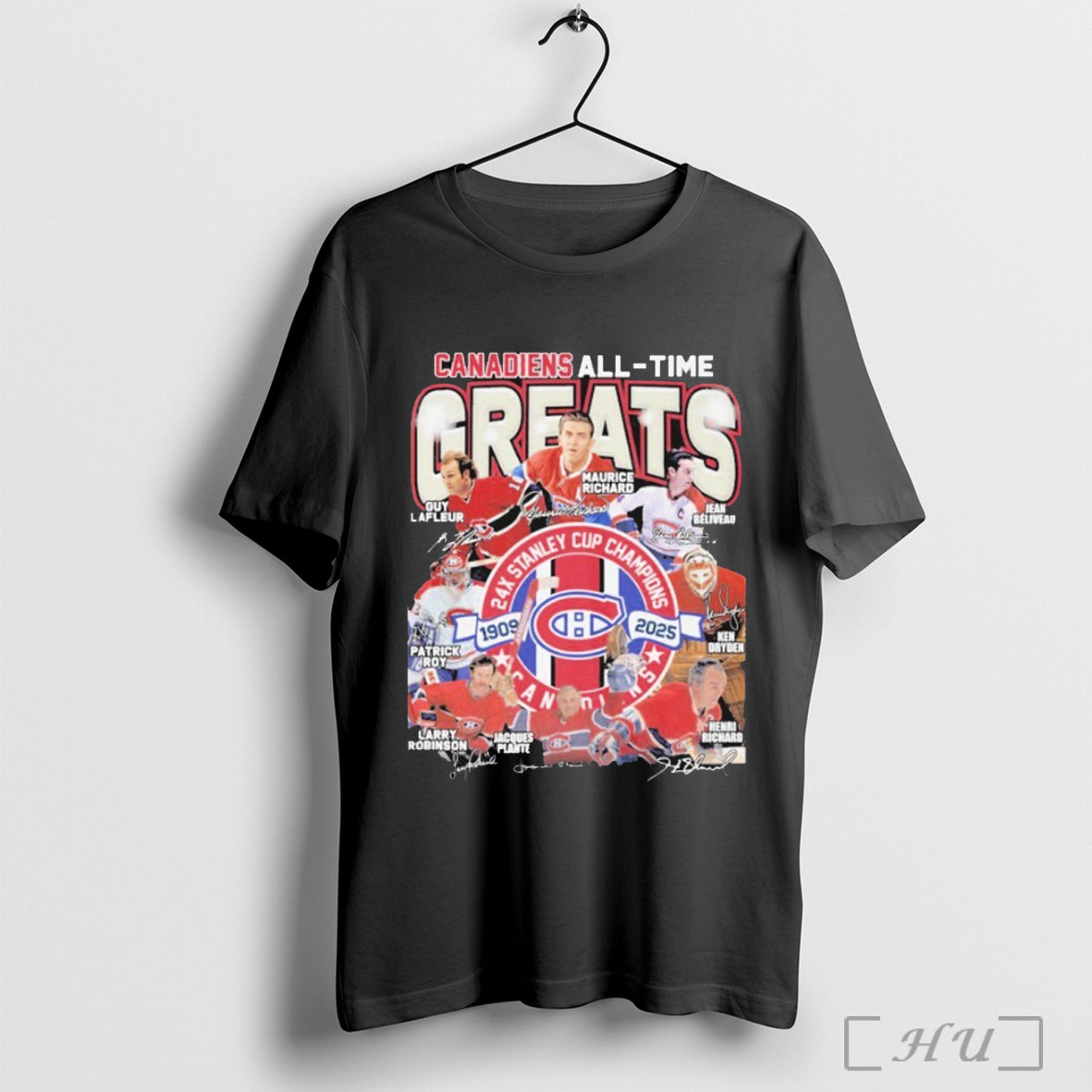 Officials Montreal Canadiens All Time Greats 24x - Adult & Kids T-Shirts, Sweatshirts & Hoodies apparel design preview 1