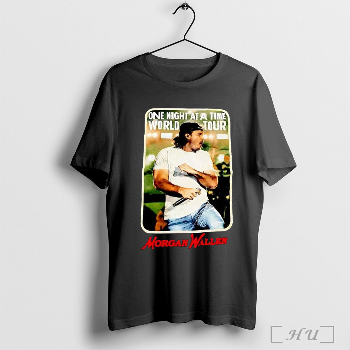 Officials Morgan Wallen One Night At A Time World - Adult & Kids T-Shirts, Sweatshirts & Hoodies apparel design preview 1
