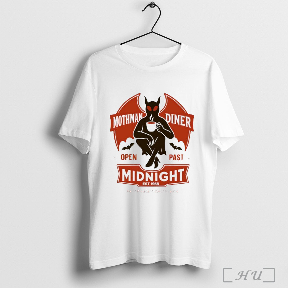 Officials Mothman Diner Open Past Midnight Point - Adult & Kids T-Shirts, Sweatshirts & Hoodies apparel design preview 1