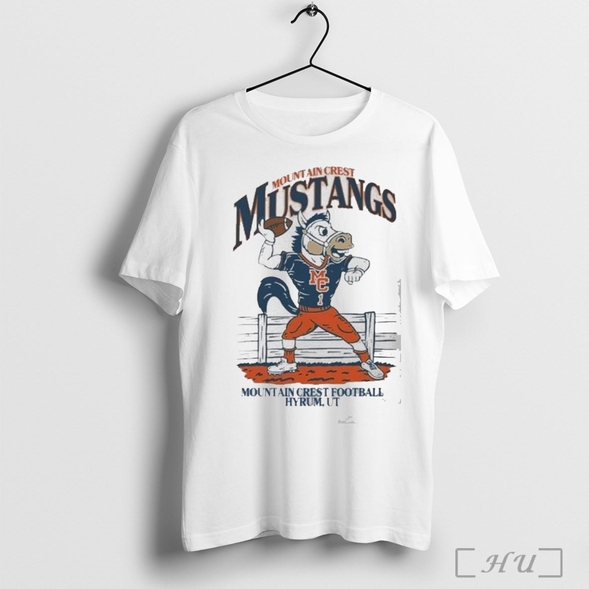 Officials Mountain Crest Mustangs Football Hyrum Ut - Adult & Kids T-Shirts, Sweatshirts & Hoodies apparel design preview 1