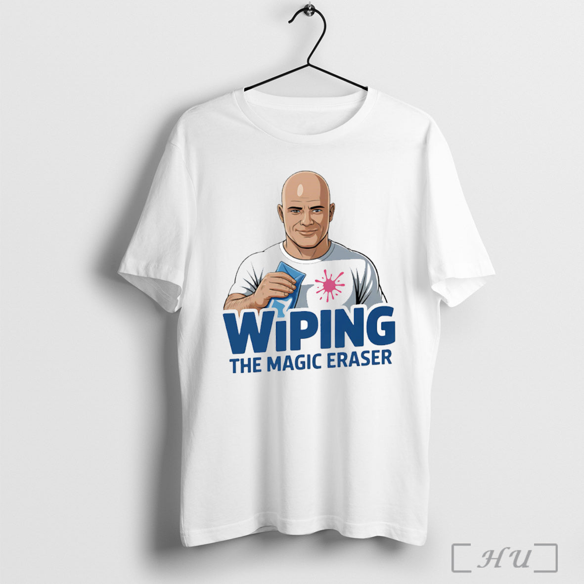 Officials Mr Clean Wiping The Magic Eraser - Adult & Kids T-Shirts, Sweatshirts & Hoodies apparel design preview 1