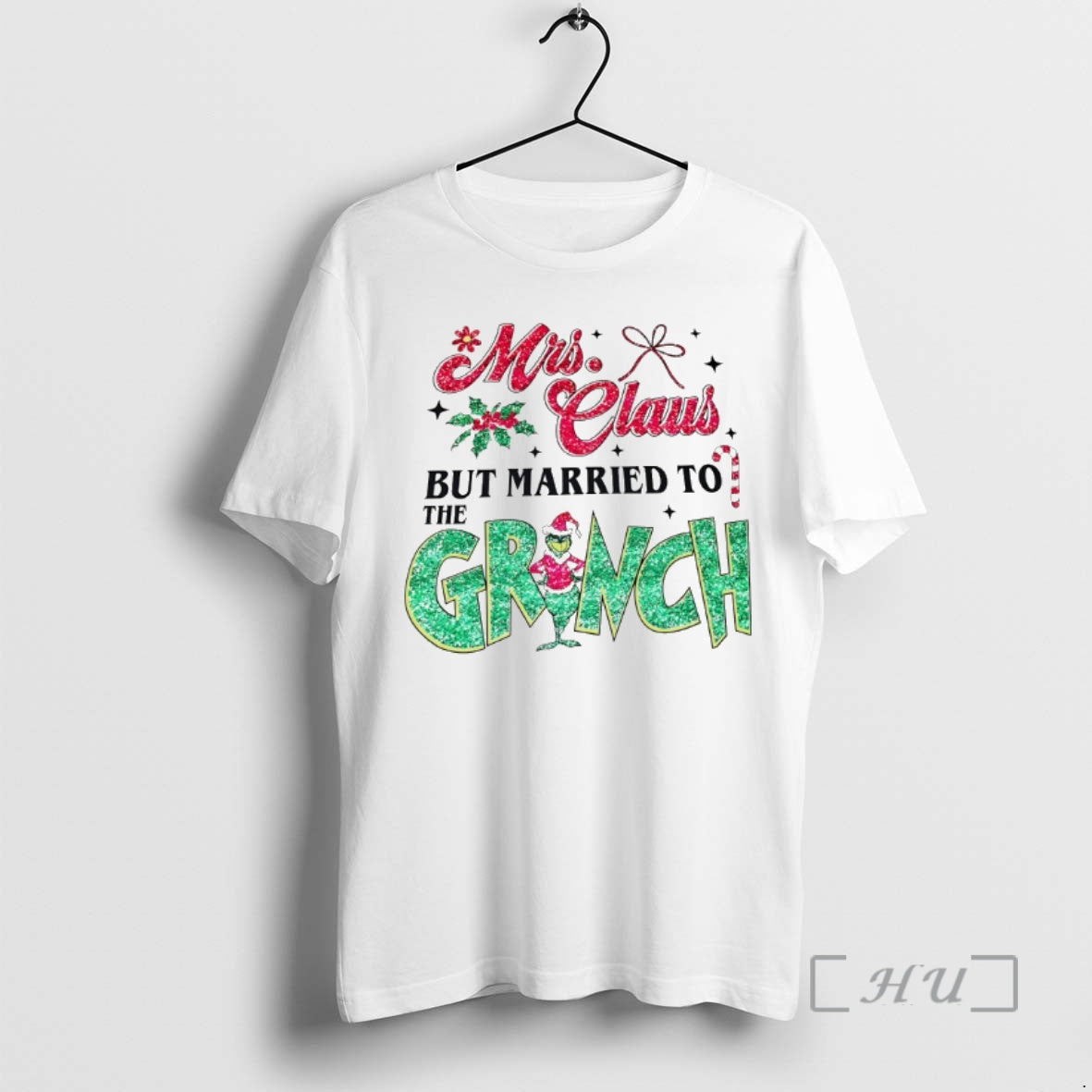 Officials Mrs Claus But Married To The Grinch - Adult & Kids T-Shirts, Sweatshirts & Hoodies apparel design preview 1