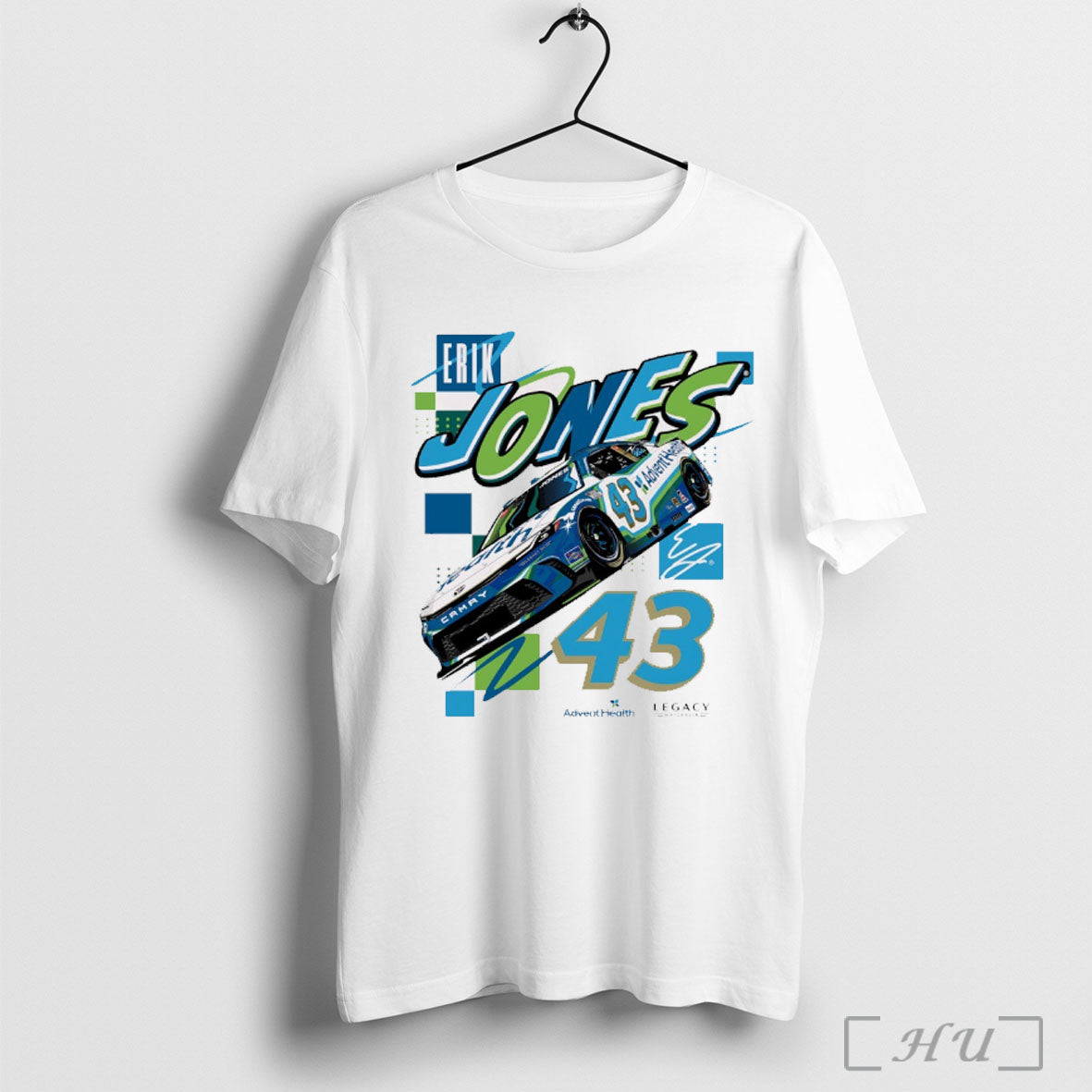 Officials Nascar Erik Jones No 43 Legacy Motor Club - Adult & Kids T-Shirts, Sweatshirts & Hoodies apparel design preview 1