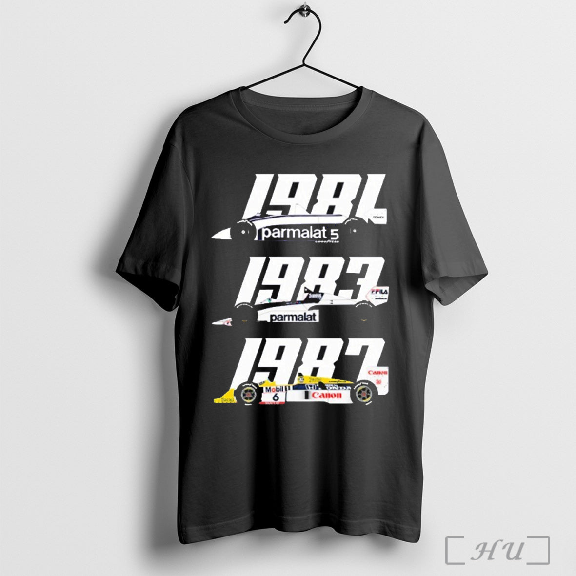 Officials Nelson Piquet Three Time World Champion F1 - Adult & Kids T-Shirts, Sweatshirts & Hoodies apparel design preview 1