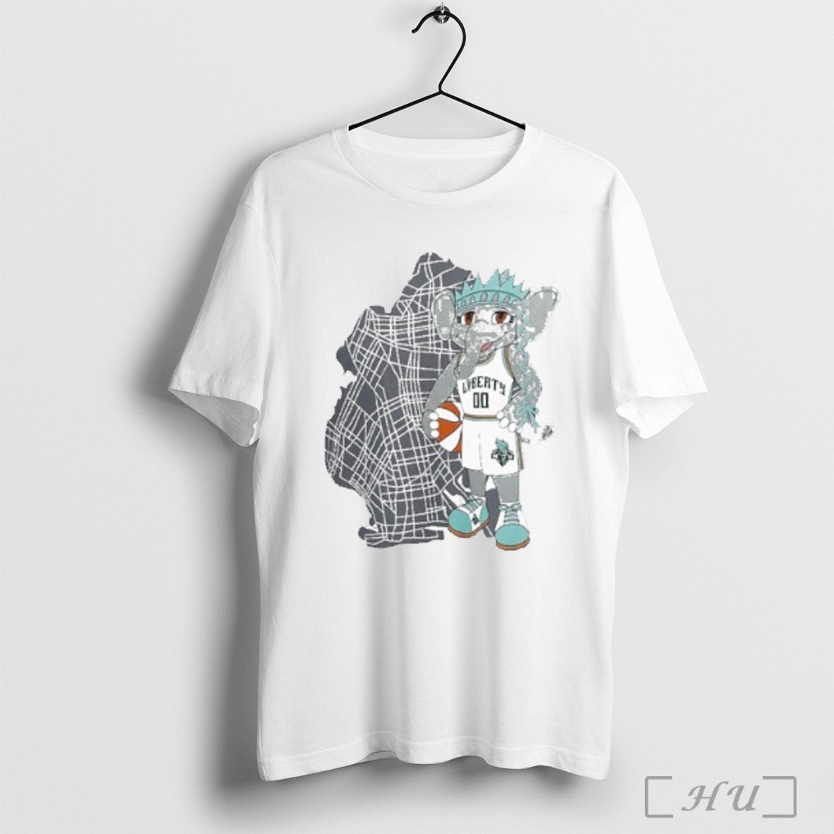 Officials New York Liberty Ellie Mascot Borough - Adult & Kids T-Shirts, Sweatshirts & Hoodies apparel design preview 1