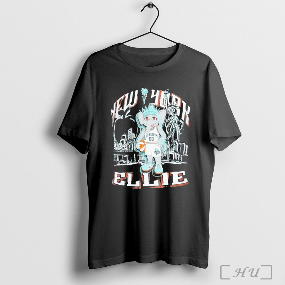 Officials New York Liberty Ellie Mascot City - Adult & Kids T-Shirts, Sweatshirts & Hoodies apparel design preview 1