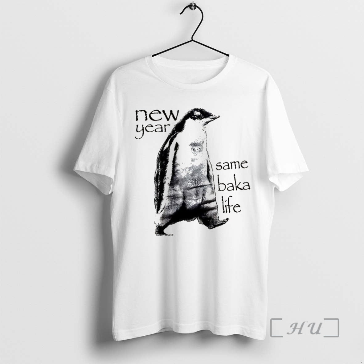 Officials New Year Same Baka Life Penguin - Adult & Kids T-Shirts, Sweatshirts & Hoodies apparel design preview 1