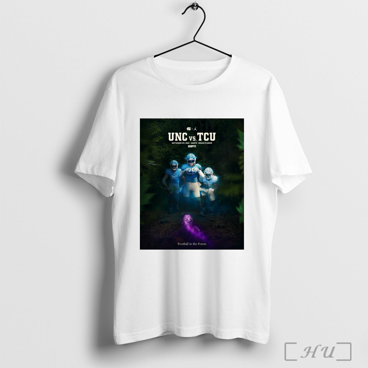 Officials North Carolina Tar Heels Vs Tcu Horned - Adult & Kids T-Shirts, Sweatshirts & Hoodies apparel design preview 1