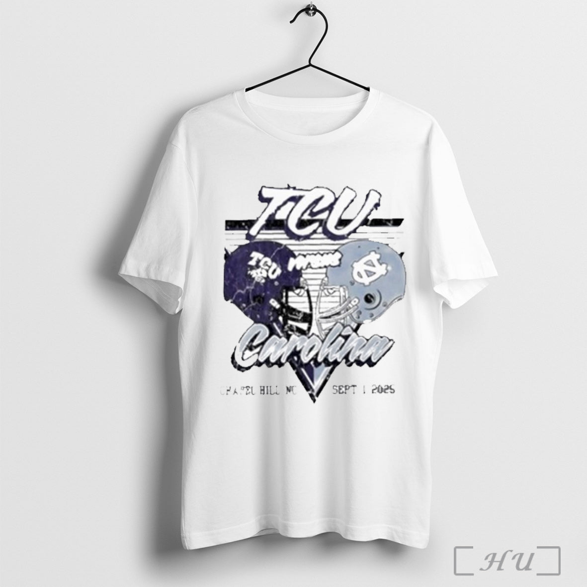 Officials North Carolina Tar Heels Vs Tcu Horned - Adult & Kids T-Shirts, Sweatshirts & Hoodies apparel design preview 1