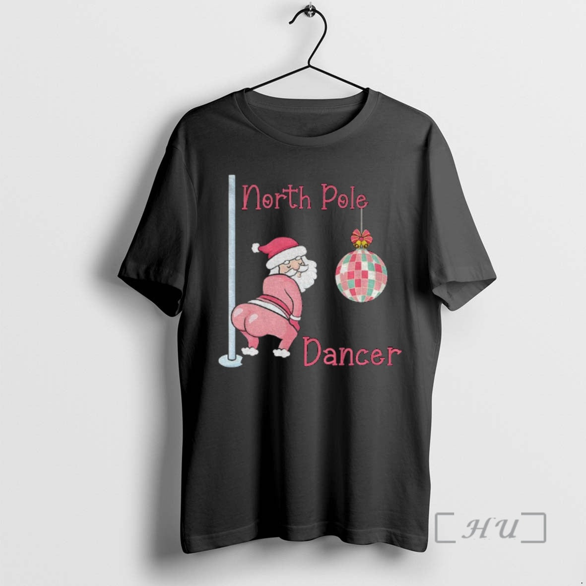 Officials North Pole Dance Santa Joke Christmas - Adult & Kids T-Shirts, Sweatshirts & Hoodies apparel design preview 1