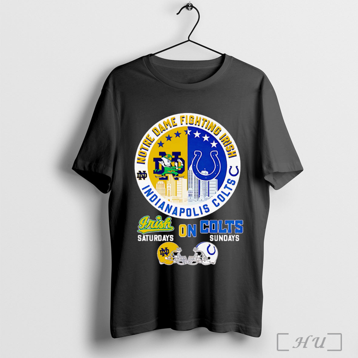 Officials Notre Dame Fighting Irish On Saturdays - Adult & Kids T-Shirts, Sweatshirts & Hoodies apparel design preview 1