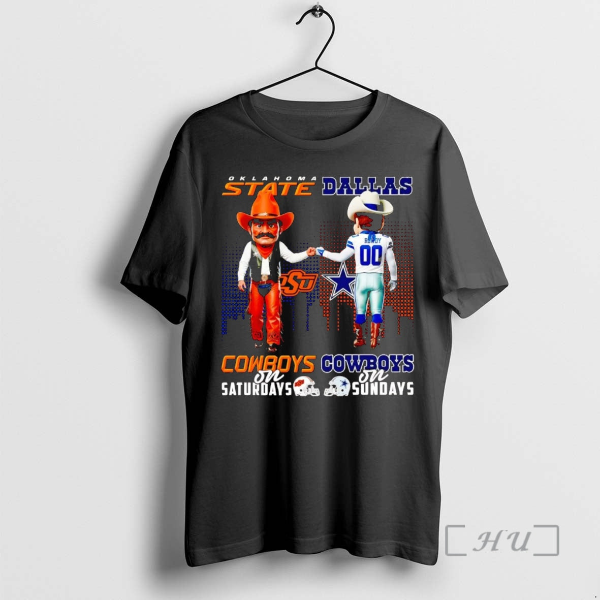 Officials Osu Cowboys On Saturdays Dallas Sundays - Adult & Kids T-Shirts, Sweatshirts & Hoodies apparel design preview 1