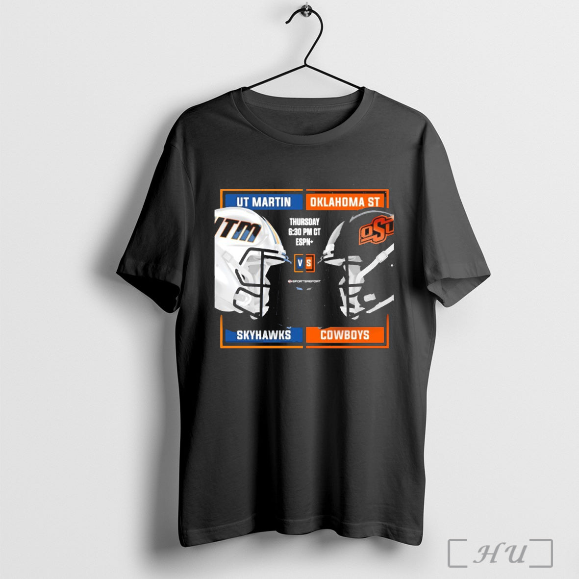 Officials Oklahoma State Cowboys Vs Ut Martin - Adult & Kids T-Shirts, Sweatshirts & Hoodies apparel design preview 1