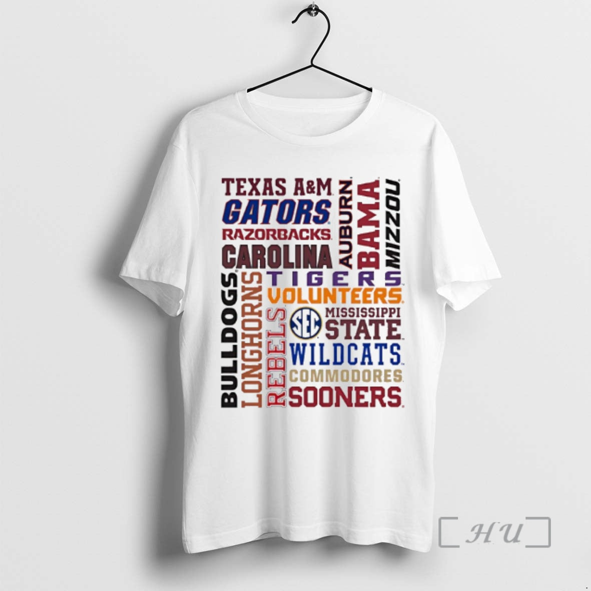 Officials Ole Miss Sec Font Family Names - Adult & Kids T-Shirts, Sweatshirts & Hoodies apparel design preview 1