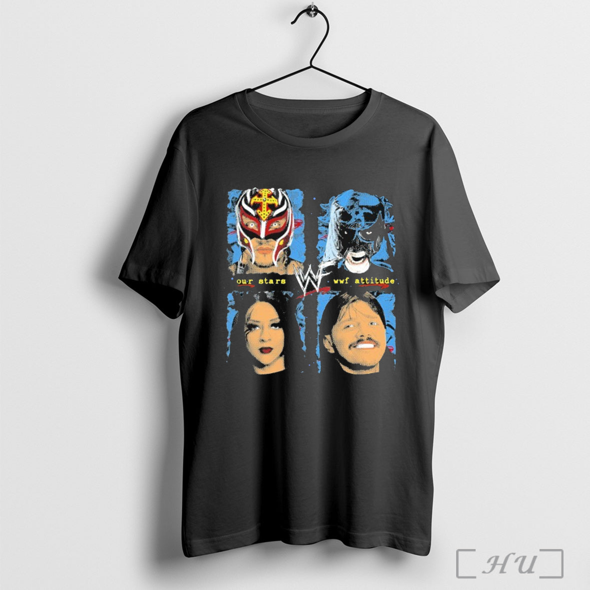 Officials Our Stars Wwf Attitude The Big 4 - Adult & Kids T-Shirts, Sweatshirts & Hoodies apparel design preview 1