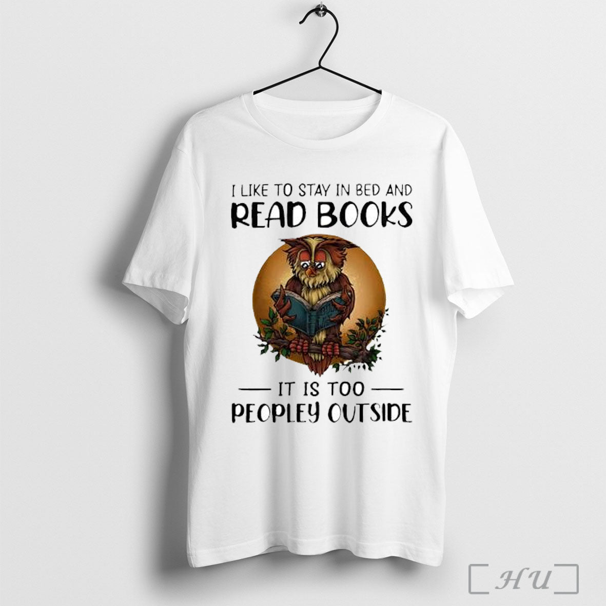 Officials Owl I Like To Stay In Bed And Read Books - Adult & Kids T-Shirts, Sweatshirts & Hoodies apparel design preview 1