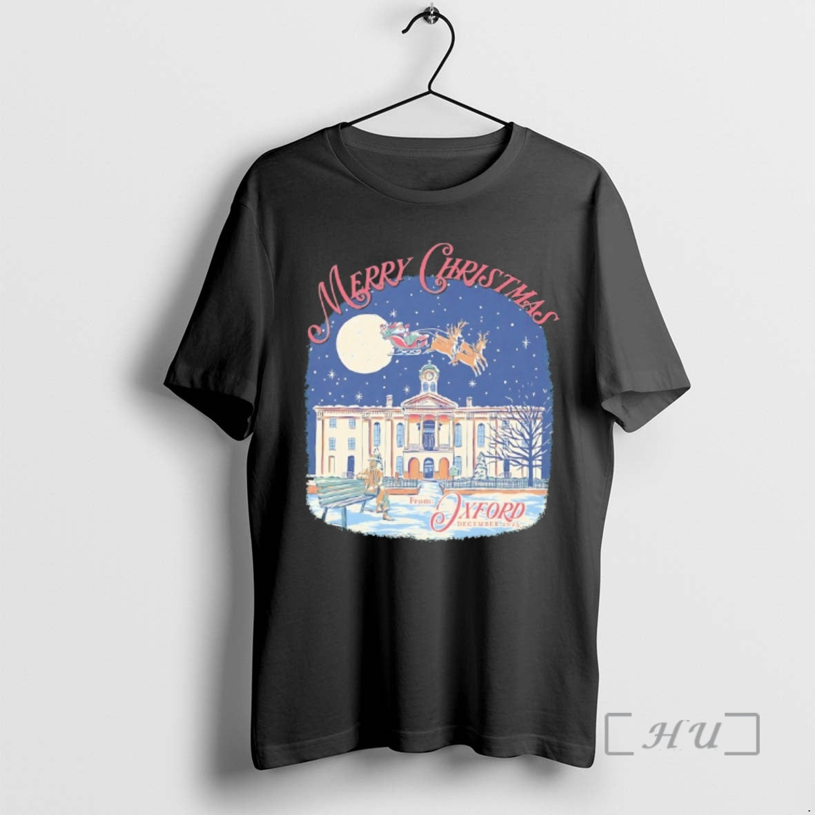 Officials Oxford Mississippi Merry Christmas - Adult & Kids T-Shirts, Sweatshirts & Hoodies apparel design preview 1